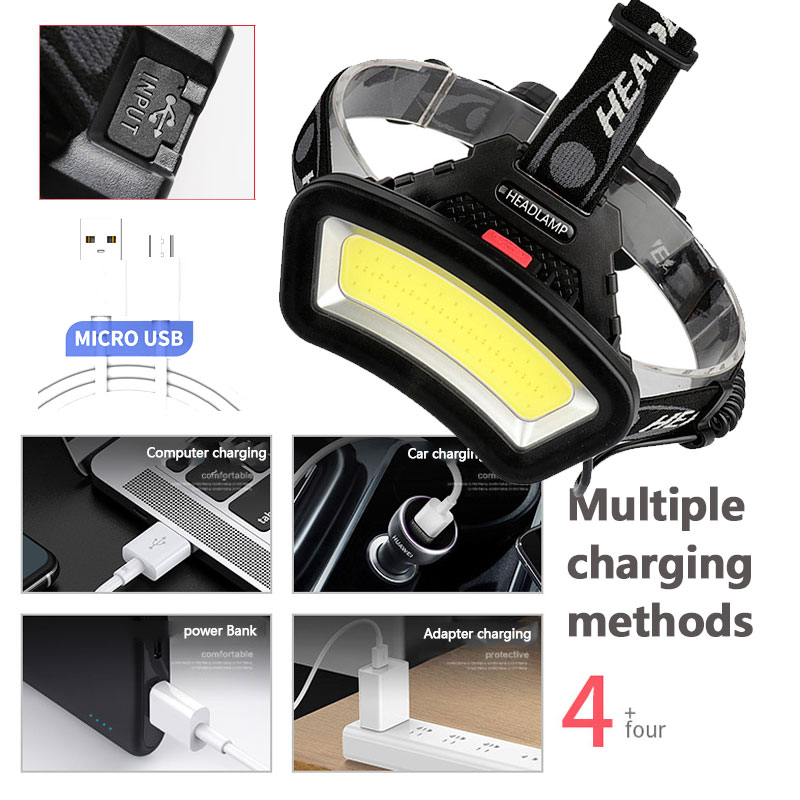 COB LED Headlamp USB Rechargea - Outdoor Adventure Zone recension och pris