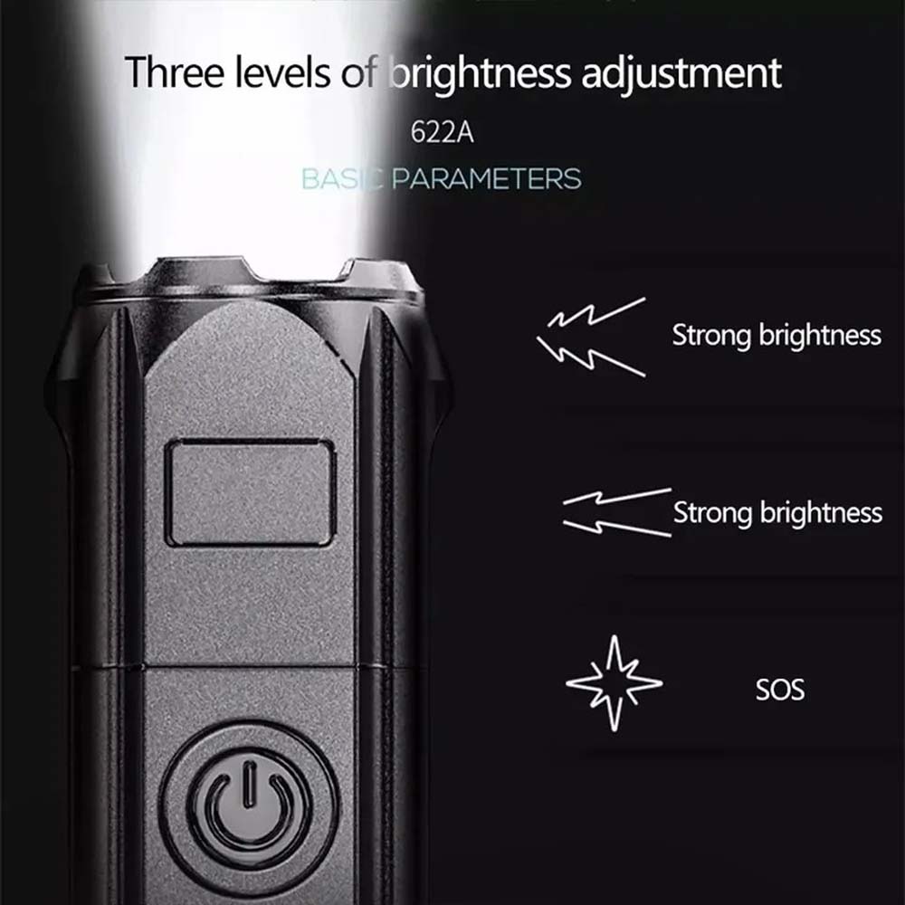 Mini Flashlight Zoomable Focus - Outdoor Adventure Zone recension och pris