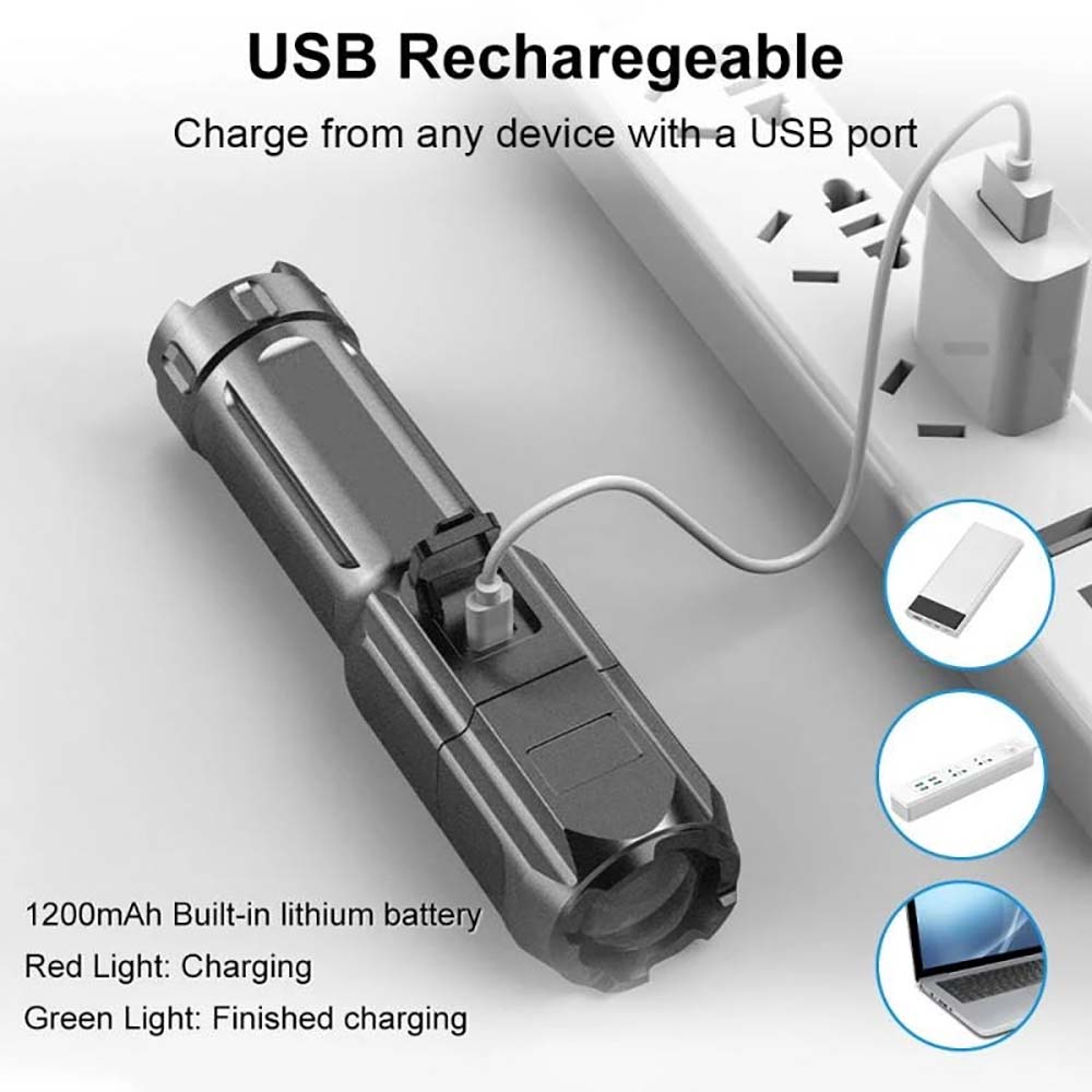 Mini Flashlight Zoomable Focus - Outdoor Adventure Zone recension och pris