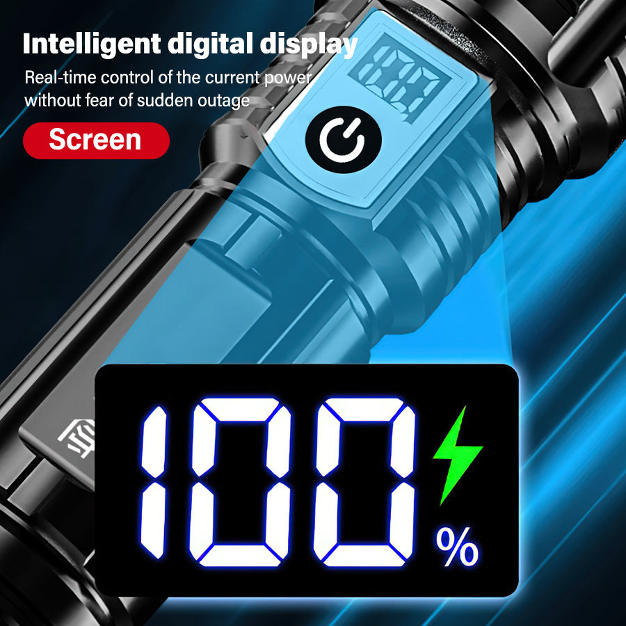 High Power 200000LM LED Flashl - Outdoor Adventure Trips recension och pris