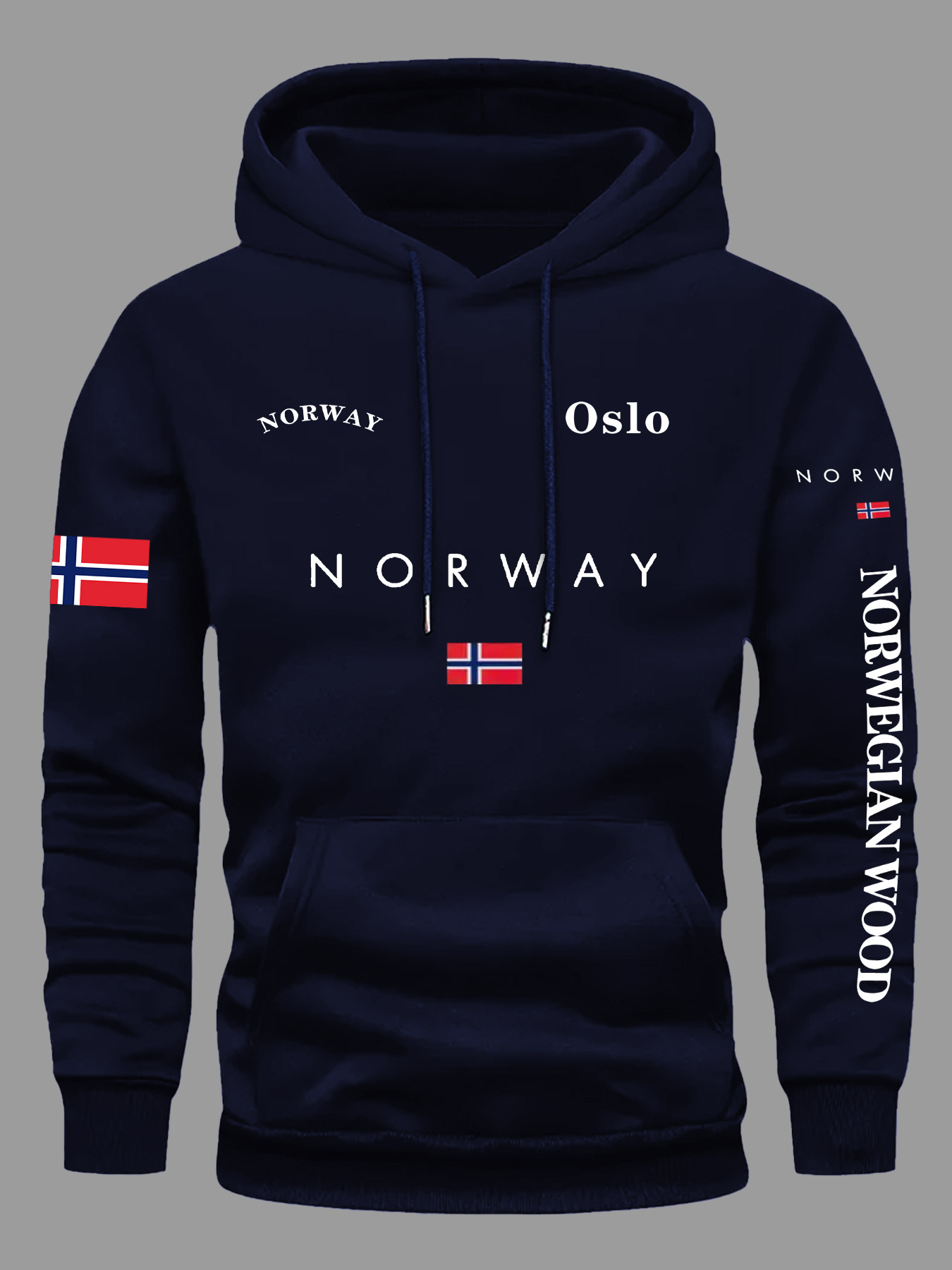 NORWAY Flag Hoodies Men Women  - Outdoor Adventure Outfit recension och pris
