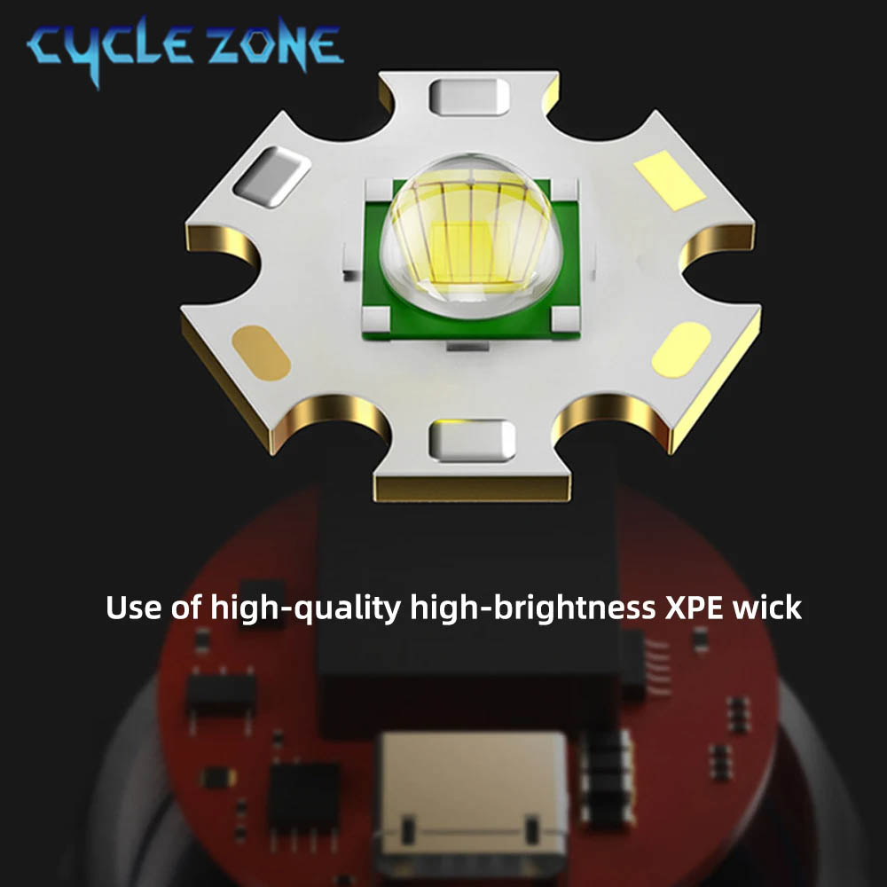 Portable LED Flashlight USB Re - Outdoor Adventure Zone recension och pris