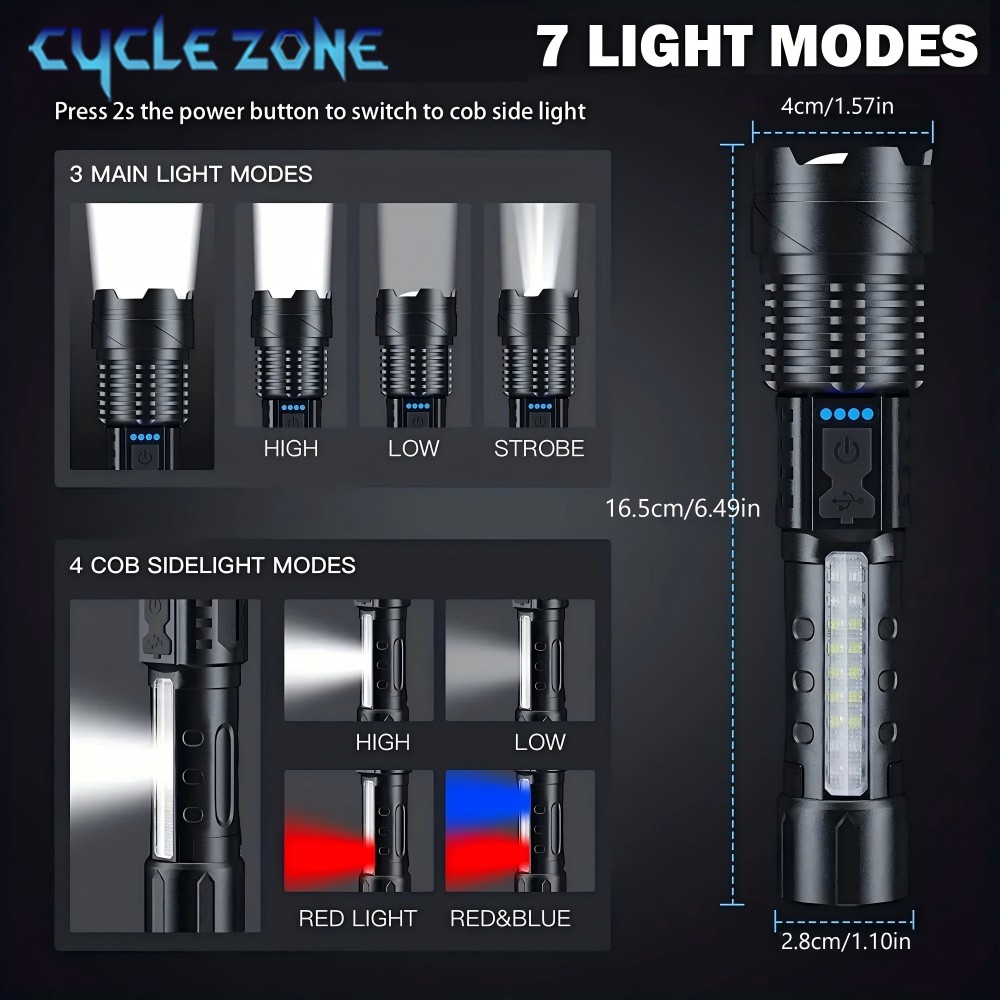 XHP50 Flashlight Zoomable Flas - Outdoor Adventure Zone recension och pris