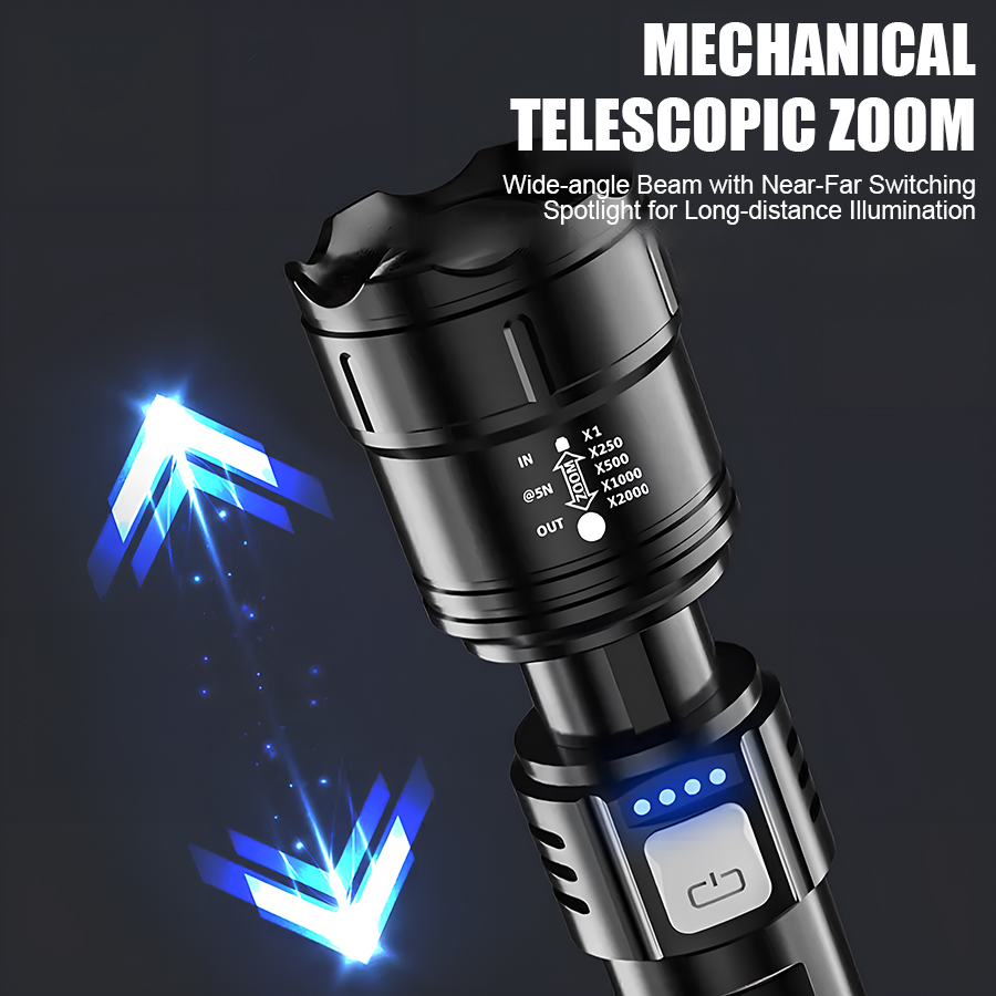 High Power P50 LED Flashlight  - Outdoor Adventure Trips recension och pris