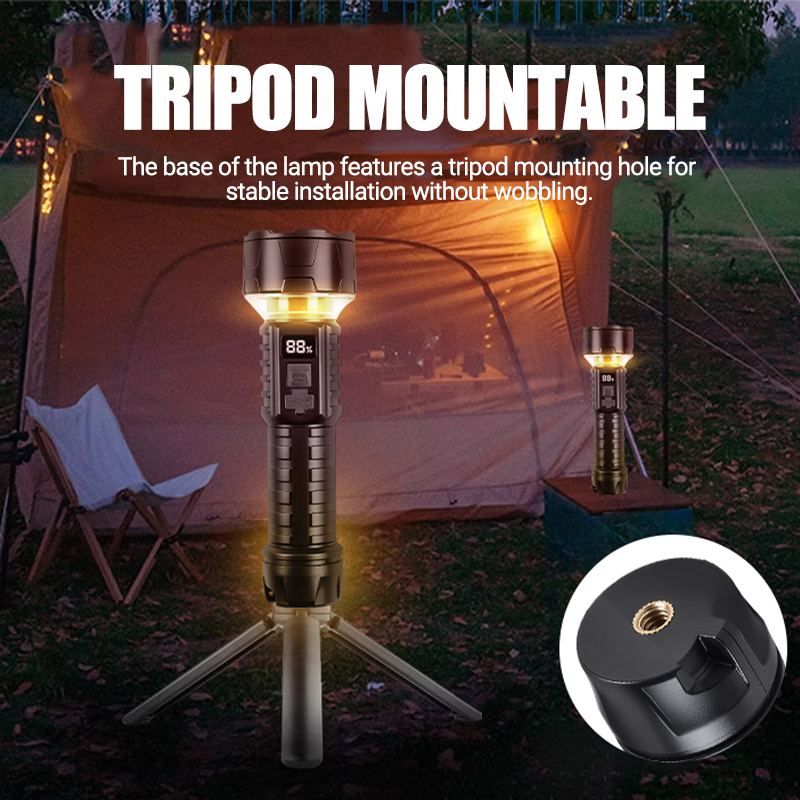 COB LED Flashlight Rechargeabl - Outdoor Adventure Trips recension och pris