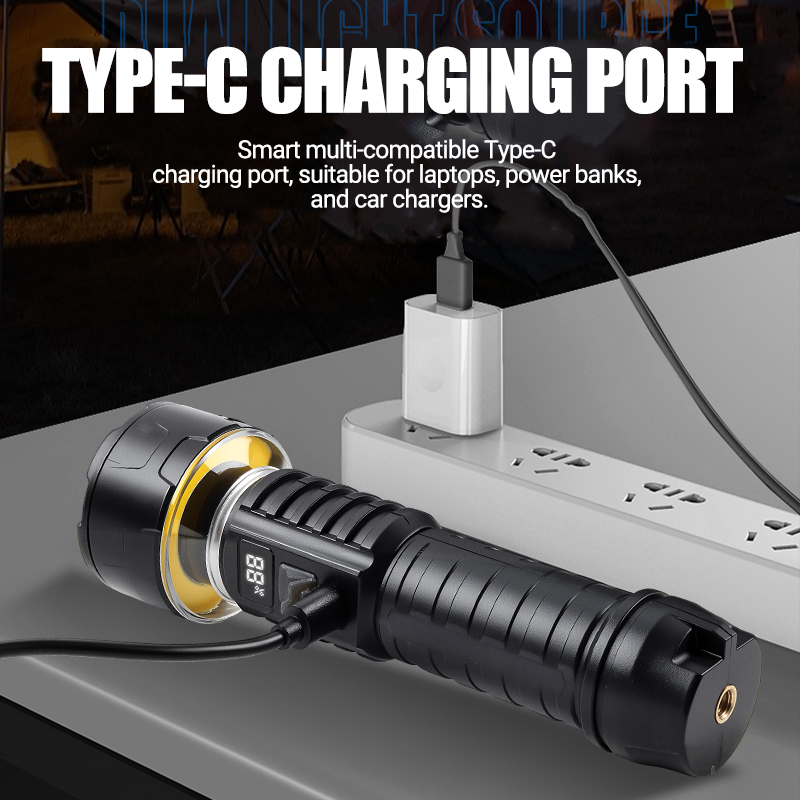 COB LED Flashlight Rechargeabl - Outdoor Adventure Trips recension och pris